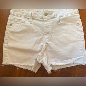 Universal Threads white cut off Jean shorts